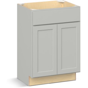 RELIABILT Parkstone II Vanity Base, Light Gray, 24" W, 2 Doors, Fully Assembled - 641164 | Lowe's Pro Supply